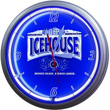 ICEHOUSE BEER NEON WALL CLOCK