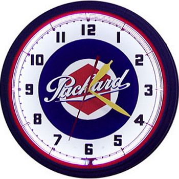 Packard Neon Wall Clock