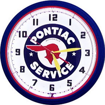 Pontiac Neon Wall Clock