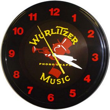 Wurlitzer Music Neon Wall Clock