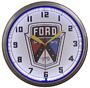 Ford Shield Neon Wall Clock