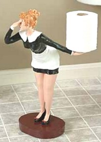 FRENCH MAID TOILET PAPER HOLDER