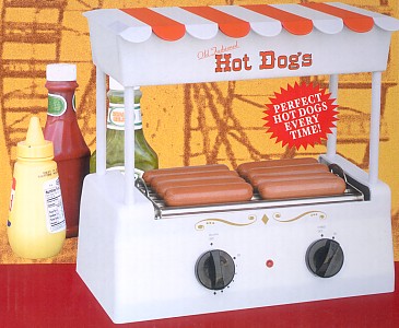 HOT DOG ROLLER GRILL BY NOSTALGIA ELECTRICS