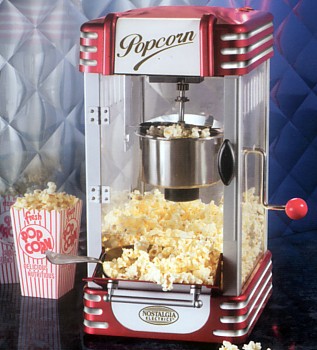 RETRO SERIES KETTLE POPCORN MAKER BY NOSTALGIA ELECTRICS