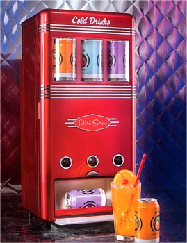 RETRO SERIES 18 CAN VENDING MACHINE BY NOSTALGIA ELECTRICS