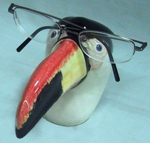 Toucan Ceramic Eyeglass Holder