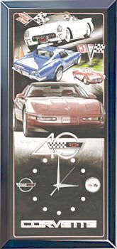 40TH CORVETTE ANNIVERSARY LIMITED EDITION WALL CLOCK