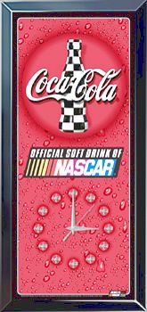 COCA-COLA NASCAR WALL CLOCK