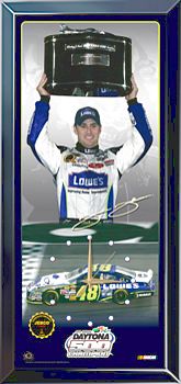 JIMMIE JOHNSON DAYTONA 500 CHAMPION LIMITED EDITION WALL CLOCK