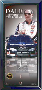 DALE EARNHARDT CONTINUE THE LEGEND LIMITED EDITION WALL CLOCK