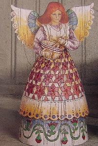 JIM SHORE ANGEL WITH MIXING BOWL FIGURINE
