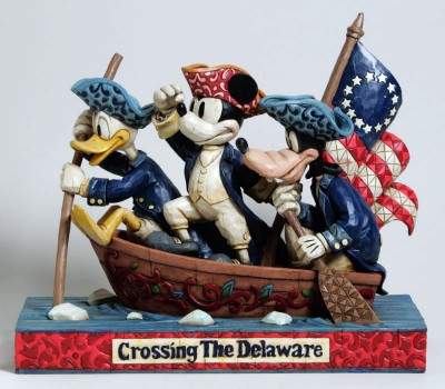 DISNEY TRADITIONS MICKEY MOUSE DONALD DUCK AND GOOFY UNSTOPPABLE HEROES FIGURINE BY JIM SHORE