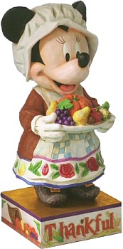 DISNEY TRADITIONS MINNIE MOUSE HOSTESS OF HOSPITALITY FIGURINE BY JIM SHORE