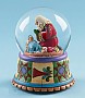 Jim Shore Heartwood Creek Santa Claus With Baby Jesus Musical Waterglobe