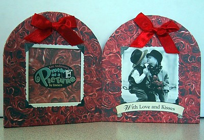 KIM ANDERSON WITH LOVE AND KISSES FOLDING PHOTO FRAME