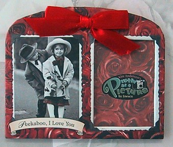 KIM ANDERSON PEEKABOO, I LOVE YOU MINI MAGNETIC PHOTO FRAME