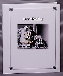 KIM ANDERSON COUPLE WITH CAR WEDDING PHOTO ALBUM
