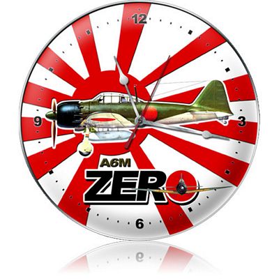 A6M Zero Aircraft Metal Wall Clock