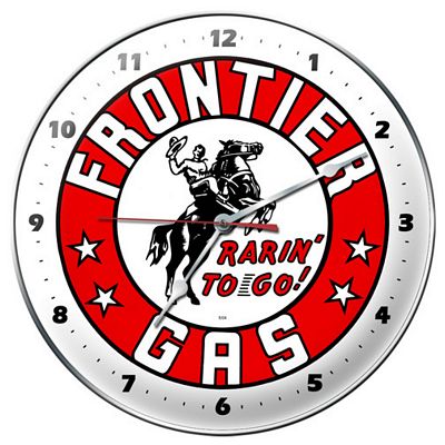 Frontier Gas Metal Wall Clock