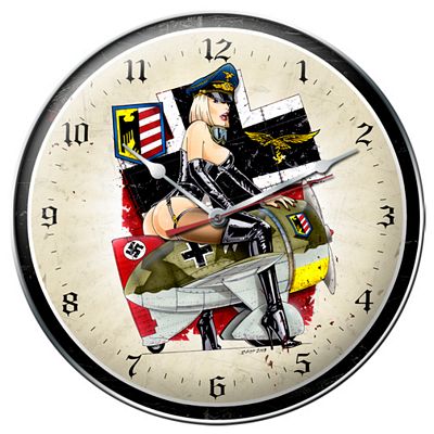Frau Flyer Metal Wall Clock