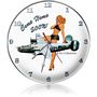 Come Home Soon B-24J Liberator Aircraft Metal Wall Clock