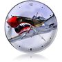 Shark Teeth Nose Art Aircraft Metal Wall Clock