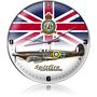 Supermarine Spitfire Union Jack Aircraft Metal Wall Clock