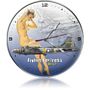 B-17 Flying Fortress Nude Aircraft Metal Wall Clock