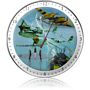 P-38 Lightning Triplane Aircraft Metal Wall Clock