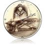 Charles Lindbergh Aircraft Metal Wall Clock