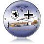 Bf.109 Messerschmidt Trop Gustav Aircraft Metal Wall Clock