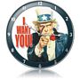 Uncle Sam I Want You Metal Wall Clock