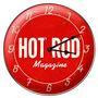 Hot Rod Magazine Metal Wall Clock