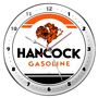 Hancock Gasoline Metal Wall Clock