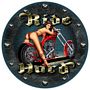 Ride Hard Metal Wall Clock