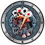 Get'N Lucky Metal Wall Clock