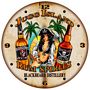 Jugg Island Rum Spirits Metal Wall Clock