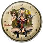 Gunner Girl Metal Wall Clock