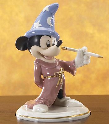 LENOX CLASSICS DISNEY A TRIBUTE TO MICKEY FANTASIA MICKEY MOUSE FIGURINE