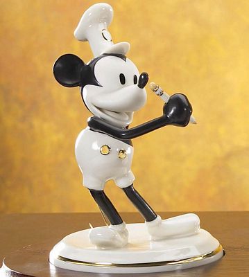 LENOX CLASSICS DISNEY A TRIBUTE TO MICKEY STEAMBOAT WILLIE MICKEY MOUSE FIGURINE
