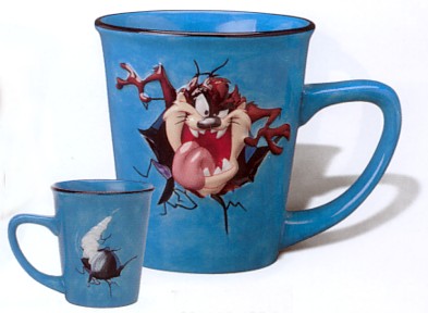 TASMANIAN DEVIL 9 OUNCE BREAKTHROUGH SCULPTED MUG