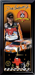 DALE EARNHARDT JR. LOONEY TUNES NASCAR LIMITED EDITION WALL CLOCK