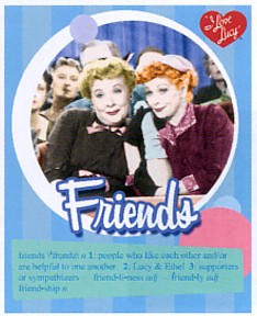 I LOVE LUCY FRIENDS TIN SIGN