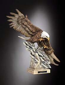 SALMON RUN (MEDIUM) LIMITED EDITION MILL CREEK STUDIOS SCULPTURE BY STEPHEN HERRERO