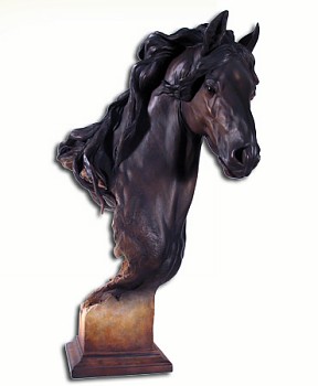EQUUS ONYX MILL CREEK STUDIOS SCULPTURE BY ARICH HARRISON