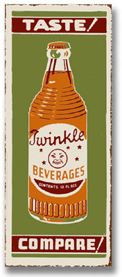 Twinkle Beverages Vintage Style Tin Sign