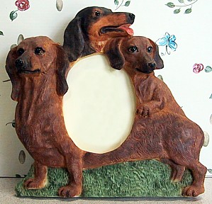 Dachshund 3-1/2 X 5 Three Dimensional Photo Frame