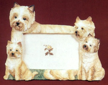 CAIRN TERRIER 4 x 6 THREE DIMENSIONAL PHOTO FRAME