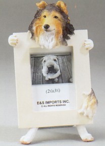 SHELTIE 2-1/2 x 3-1/2 THREE DIMENSIONAL PHOTO FRAME