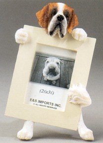 SAINT BERNARD 2-1/2 x 3-1/2 THREE DIMENSIONAL PHOTO FRAME